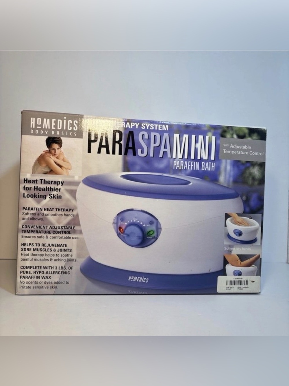 Homedics Body Basics ParaSpa Mini Heat Therapy Paraffin Bath Temp Control